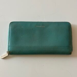 Tiffany & Co. Turquoise Leather Wallet